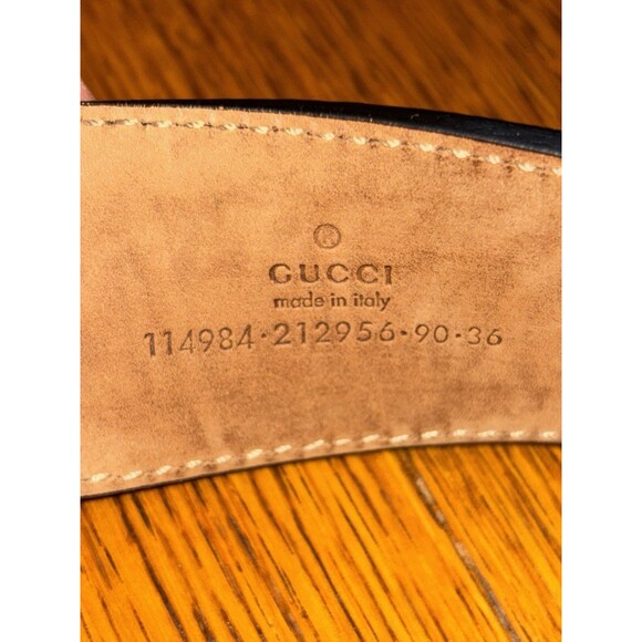 Gucci Red And Green Belt Designer Luxury Authentic Size 90 CM Leather And Canvas main image 6